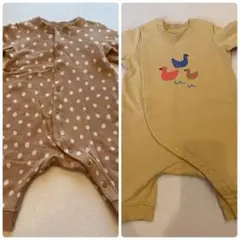 ユニクロ トレーナーロンパース 60サイズ ベビー服 2点セット