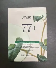 ANUA HEARTLEAF 77 + HYALURON シートマスク