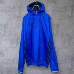 か*た様 アディダス　ナイロンジャケット　メンズ　M ブルー　ハーフジップ　サイ