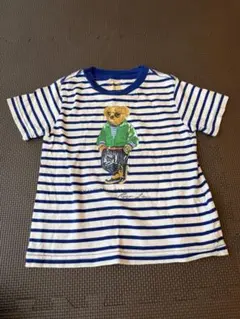ポロラルフローレン ボーダー 半袖Tシャツ 100cm 青　ブルー　キッズ