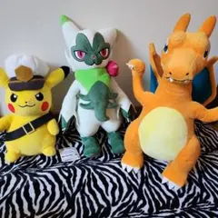ポケモン ぬいぐるみ 3種セット ピカチュウ リザードン マスカーニャ