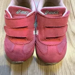 asics ピンク キッズスニーカー 15.5cm ベルクロ