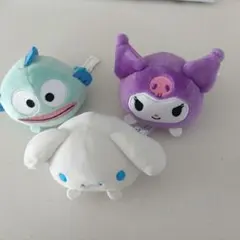もちもちころころ　シナモロール　ハンギョドン　クロミ　ぬいぐるみ3体セット
