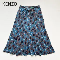 激レア エルカ期【美品】KENZO フレアロングスカート 花柄 80s 90s