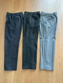 美品 ユニクロタックワイドパンツ S 3色セット
