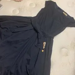 マーリエパーエフデ９号Maglie par ef-deネイビーリボン付ワンピースのサムネイル