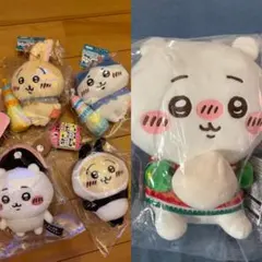 新品ちいかわぬいぐるみキーチェーン4点＆ぬいぐるみセット