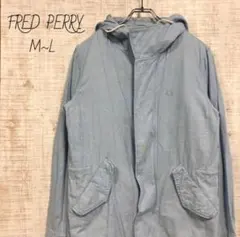 フレッドペリー☆刺繍ロゴ　ブルゾン　ジャケット　フード　FREDPERRY　古着