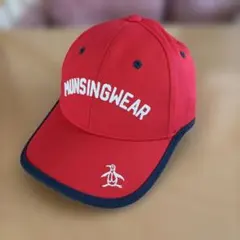 MUNSINGWEAR レッド ゴルフキャップ 男女兼用 フリーサイズのサムネイル