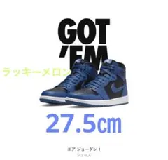 新品　ナイキ エアジョーダン1 レトロ ハイ OG ダークマリーナブルー