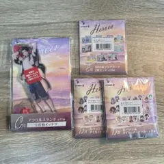 佐伯イッテツ 海の家 くじ アクスタ 缶バッジ クリアカードセット