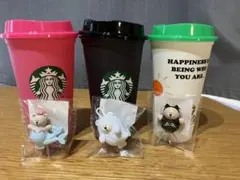 スターバックス リユーザブルカップ＆ベアリスタキャップ　セット