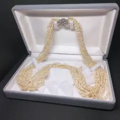 テリ良 本真珠 パール 10連 パールネックレス pearl necklace