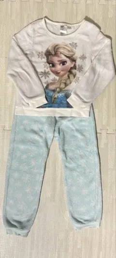 120 130 H&M エルサ パジャマ フリース素材　ディズニー　アナ雪