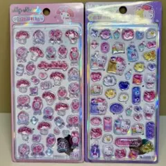 正規品　サンリオ　マイメロ　ハローキティ　ぷくぷくシール　ドロップシール　2枚