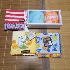 ムーミン　タオルハンカチ　５枚セット