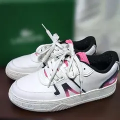 LACOSTE ホワイト ピンク スニーカー