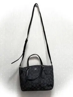 COACH ブラック ショルダーバッグ