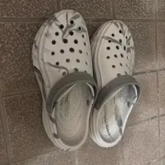 LI-NING サボ サンダル ホワイト グレー メンズ