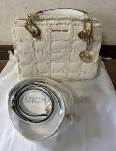 MICHAELKORS マイケルコース フレイドデニム サッチェル バッグ