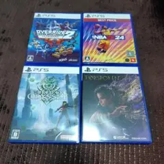 PS5ゲーム4本セット Override 2, NBA 2K24 他