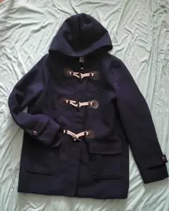 チェックコート ダッフルコート