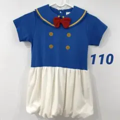 新品 futafuta ディズニー ドナルド なりきりワンピース 110