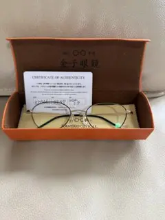 〔美品〕正規品・証明書付き 金子眼鏡 KM-46 BKGP