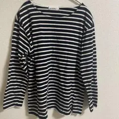 sorafuku ボーダー　長袖Tシャツ　綿100 カジュアル　シンプル　144