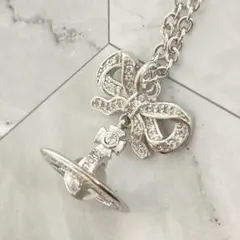 Vivienne Westwood｜OCTAVIEネックレス／シルバー×クリア