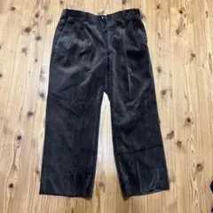 ポーカーズダークブラウン スラックス サイズ85 コーデュロイ　タック入り