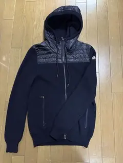 Moncler ネイビー フード付きパーカー
