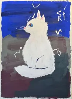 写実鉛筆画 猫A3ケント - メルカリ
