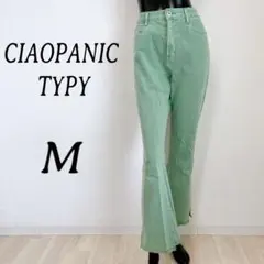 [CIAOPANIC TYPY] カラーデニム フレアパンツ ミントグリーン M