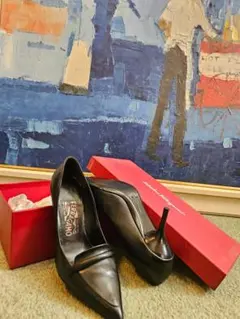 Ferragamo ブラック ハイヒール 4B
