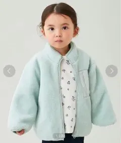 新品未使用　petit main プティマイン　コート　90 ライトグリーン