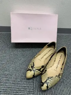 FABIO RUSCONI蛇柄パンプス