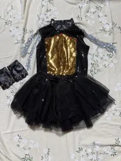 ダンス　ステージ衣装　130スパンコール　美品