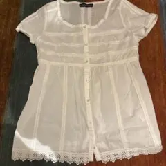 QUEENS COURT ホワイト シャツ 半袖