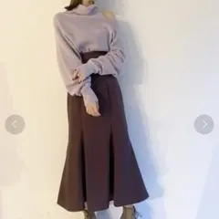 snidel ハイウエストヘムフレアスカート ★サイズ0★