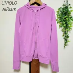 UNIQLO AIRism ユニクロ エアリズム UVカットパーカー ピンク M