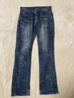 スリムフィットダークブルーデニム 73/79