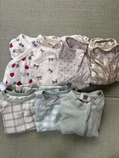 konny他　ベビーボディースーツ、スワドル　まとめ売り　0m〜