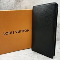 ✨美品✨ルイヴィトン　タイガ　ポルト カルト 14クレディ　長財布　レザー　黒