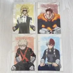 ヒロアカ　ヒーロープラザ　轟焦凍　爆豪勝己　オールマイト　エンデヴァー　特典４枚