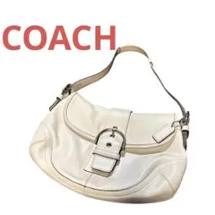 コーチ ソーホー ワンショルダーバッグ 9248レザー ホワイト ハンドバッグ