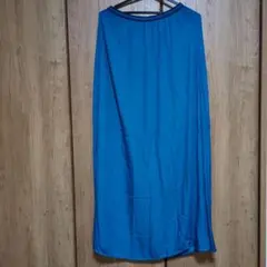 ZARA BASIC ロングスカート ブルー Mサイズのサムネイル
