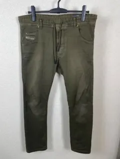 DIESEL ディーゼル ジョグジーンズ スキニーパンツ カーキ　サイズ28のサムネイル