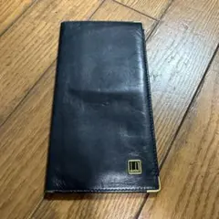 dunhill 黒 レザー 長財布