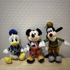 キングダムハーツ マスコット 王様・ドナルドダック・グーフィー　3種